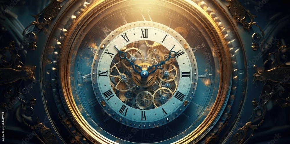 clock background in the shape of a human head clock background in the shape of a human head