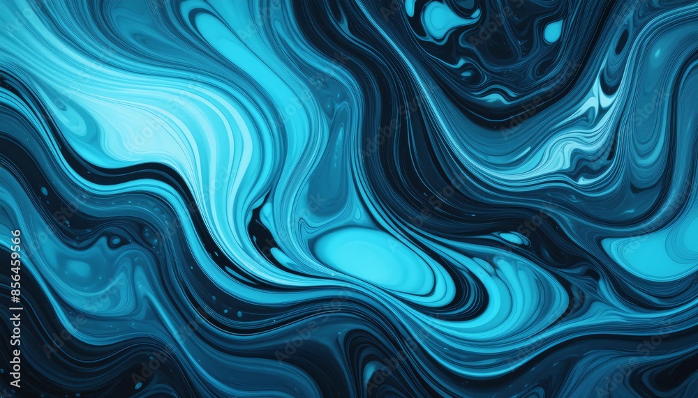 Wet marble. Ink blend. Blur cyan blue black color glowing texture liquid acrylic emulsion flow wave dark abstract art background.
Wet marble. Ink blend. Blur cyan blue black color glowing texture liquid acrylic emulsion flow wave dark abstract art background.