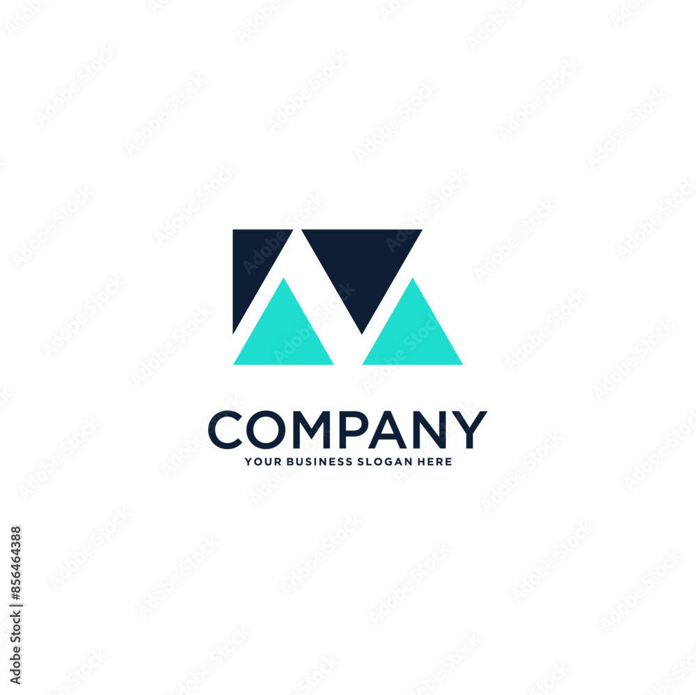 letter m logo design with mountain letter m logo design with mountain