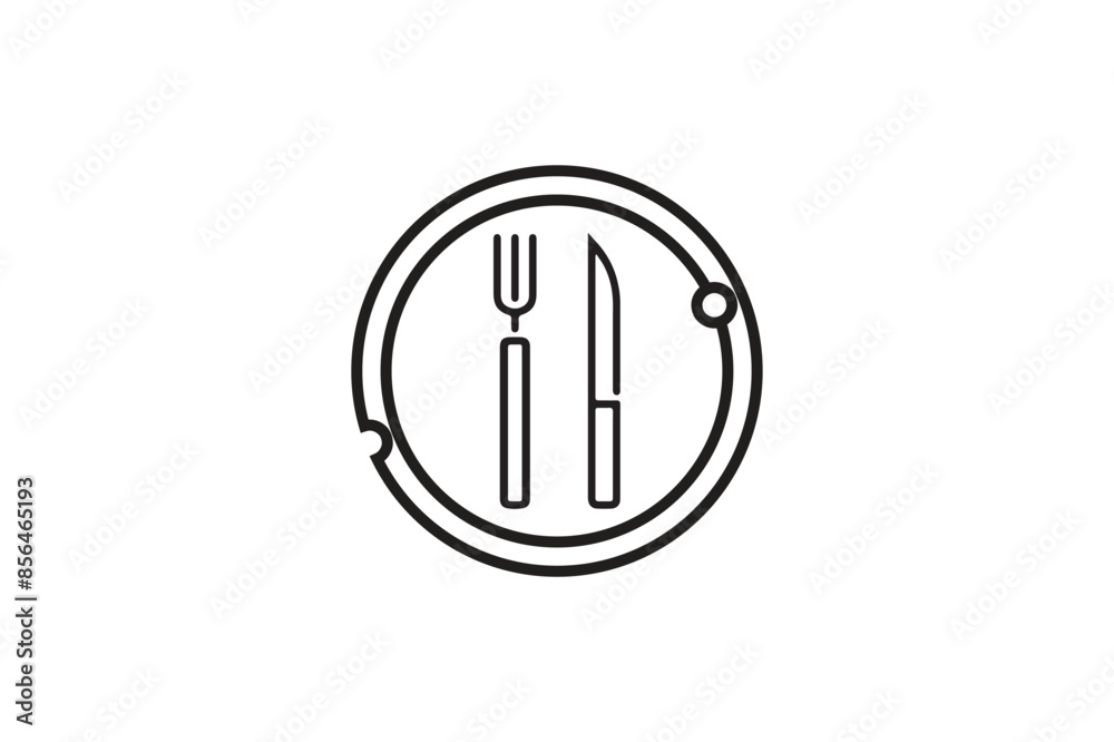 Breakfast art silhouette vector style Breakfast art silhouette vector style