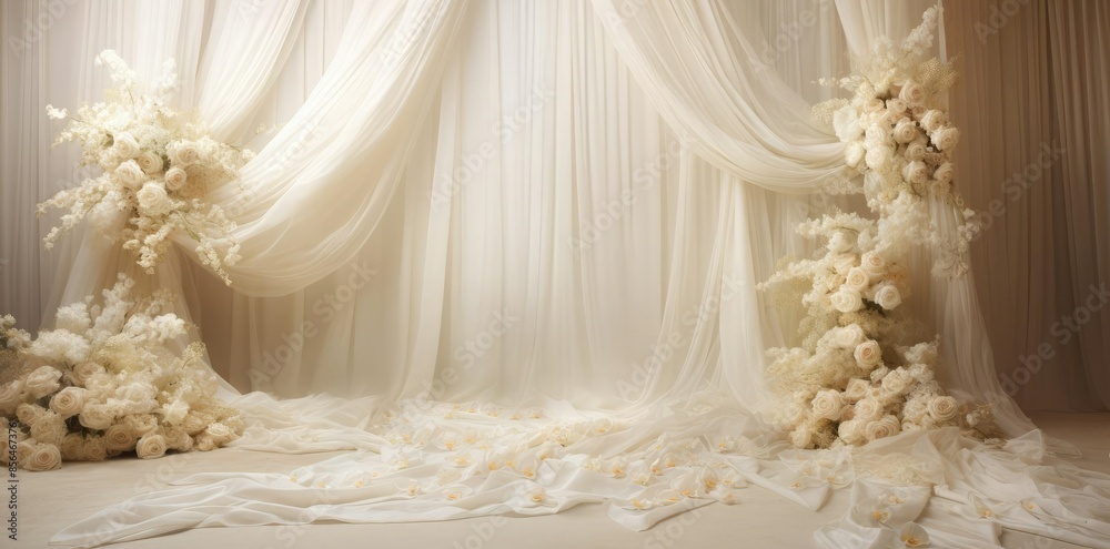 wedding background design featuring a white curtain as the centerpiece wedding background design featuring a white curtain as the centerpiece