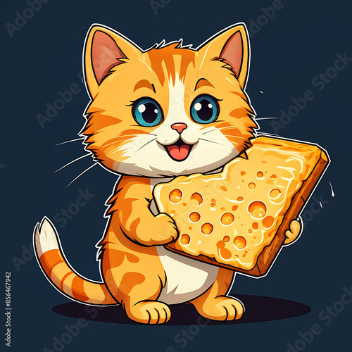 cat with a gift