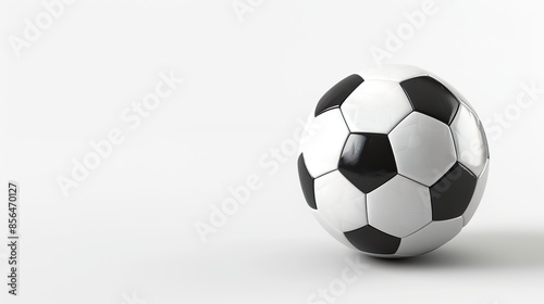 Soccer ball on a white background
