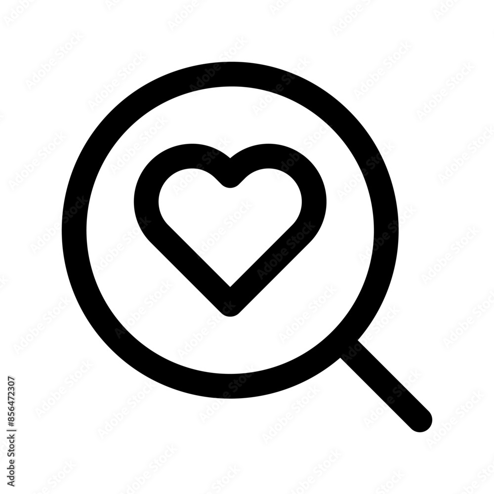 Magnifying icon template Magnifying icon template