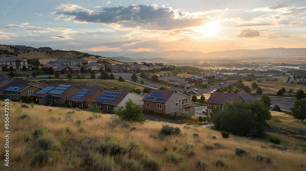 Obraz premium A community solar project