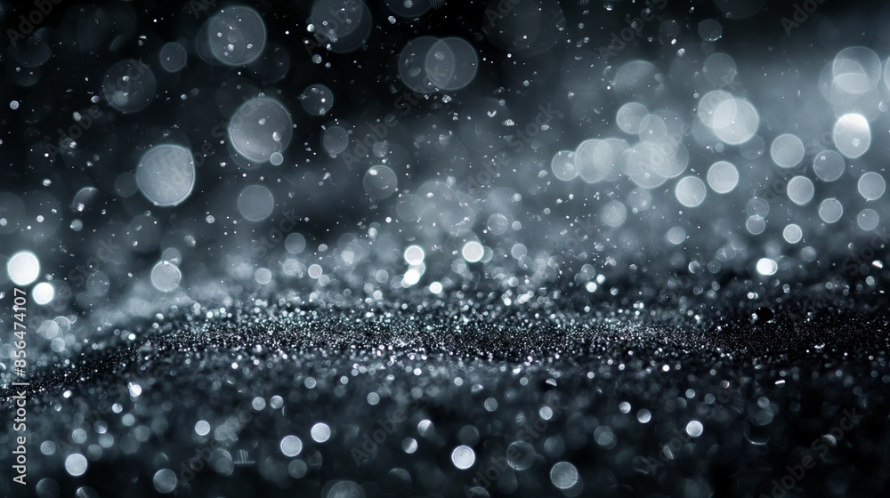 Image of sparkling snowflakes and bokeh lights. Image of sparkling snowflakes and bokeh lights.
