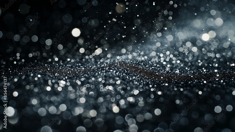 Image of sparkling snowflakes and bokeh lights. Image of sparkling snowflakes and bokeh lights.