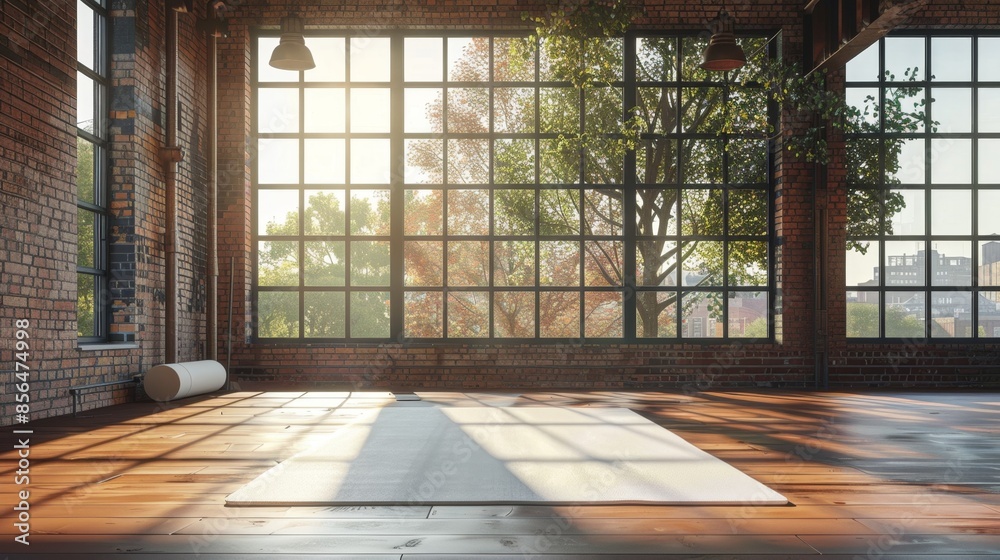 Sunlit Loft Yoga Studio - Generative AI Sunlit Loft Yoga Studio - Generative AI
