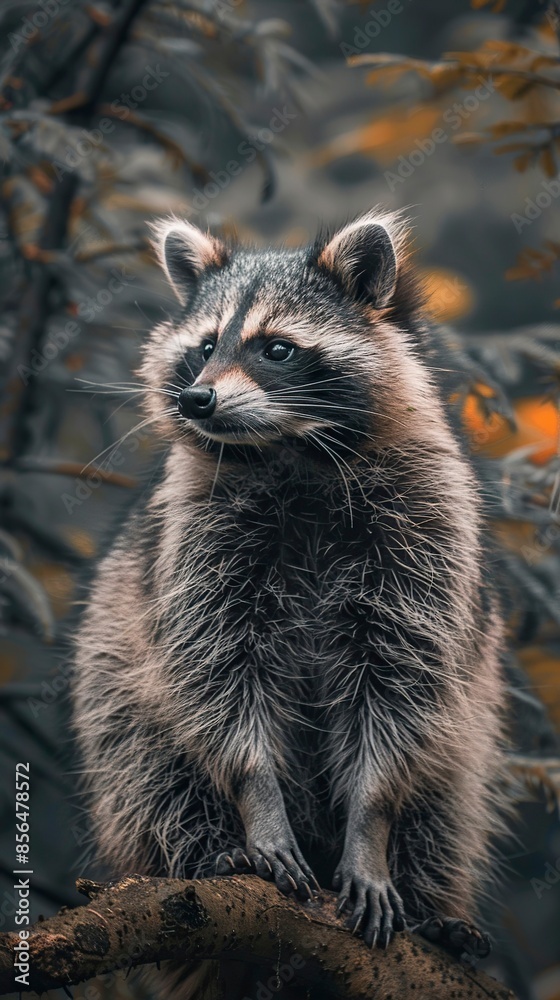 Fototapeta premium Raccoon in nature