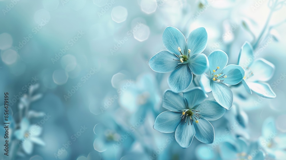 Close-up of delicate blue flowers with a soft bokeh background, capturing the beauty of nature. Close-up of delicate blue flowers with a soft bokeh background, capturing the beauty of nature.