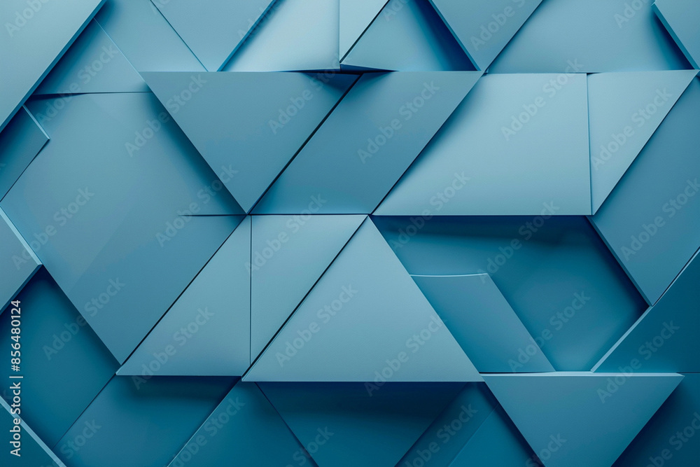 Obraz premium blue color background, Geometric shape, Wallpaper