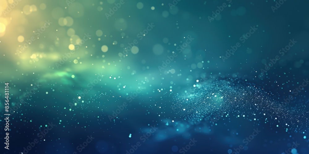 Fototapeta premium Abstract Blue and Green Bokeh Background