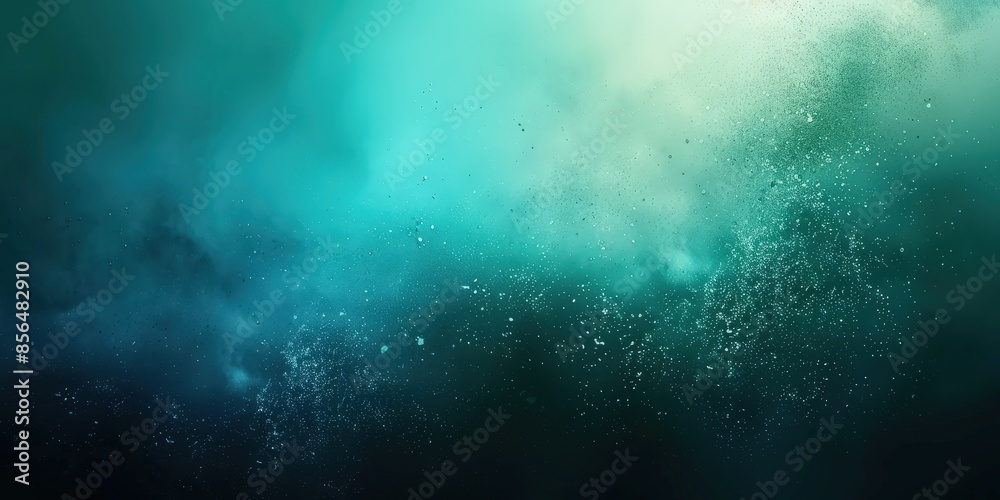 Obraz premium Abstract Teal and White Dust Texture