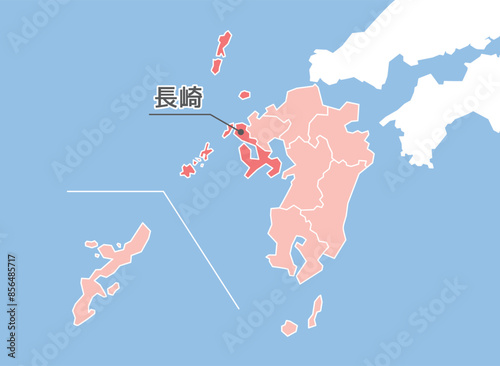 長崎県　長崎　九州　地図