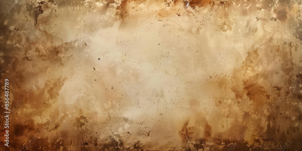Obraz premium Aged Paper Texture with Brown Hues