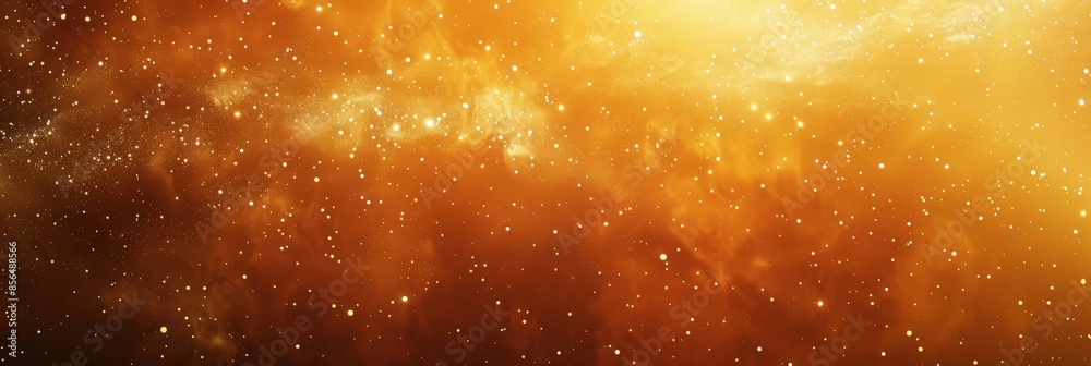 Golden Nebula with Sparkling Stars Golden Nebula with Sparkling Stars