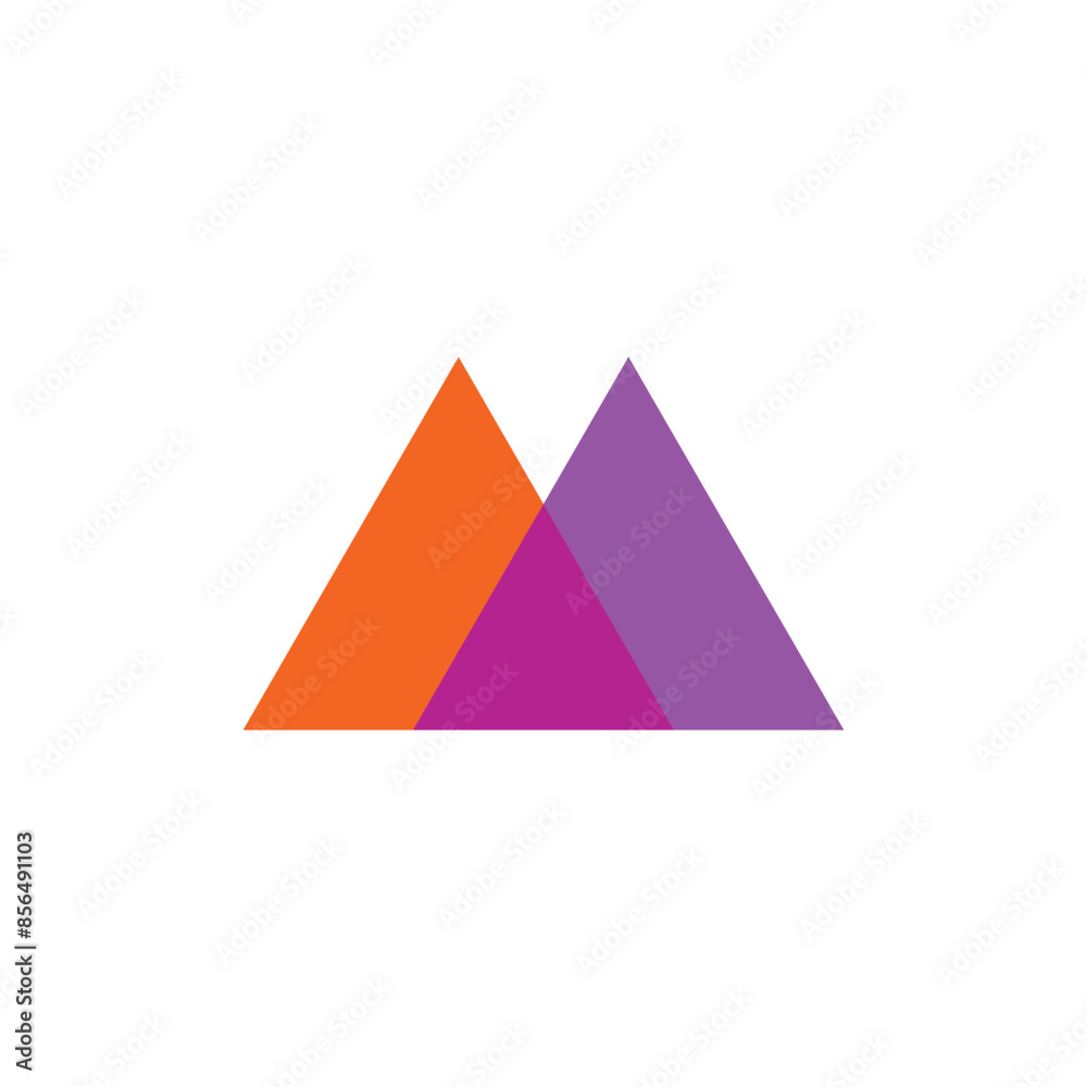 simple triangle slice vector logo simple triangle slice vector logo