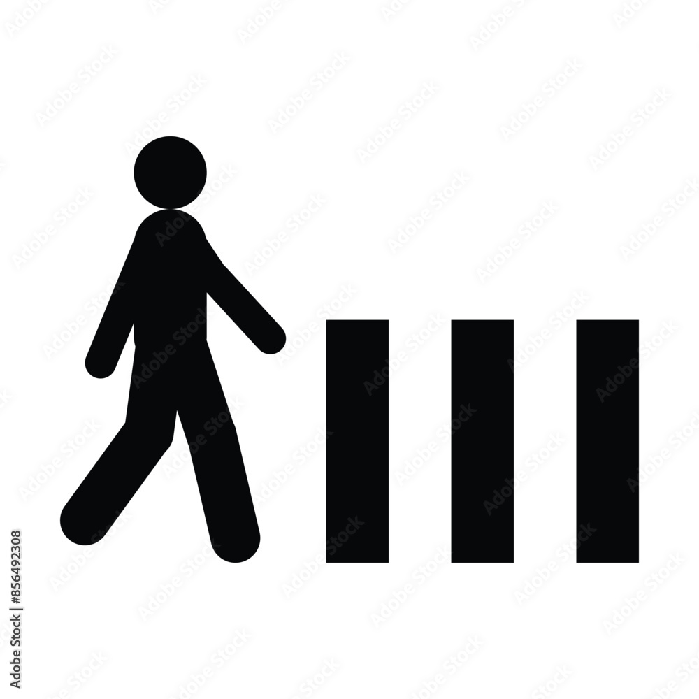 road crossing icon road crossing icon