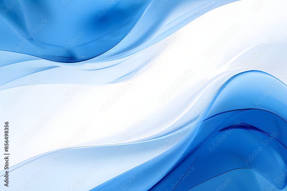 Obraz premium abstract blue and white modern background