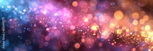 Abstract Background with Colorful Bokeh