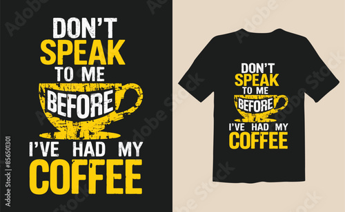 t shirt design concept typography t shirt design with coffee cup