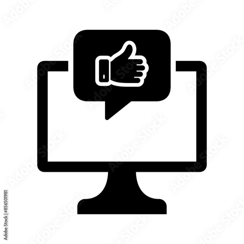 feedback social media icon vector illustration design template