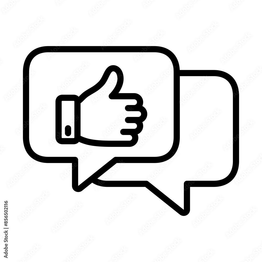 feedback like icon line vector illustration design template feedback like icon line vector illustration design template