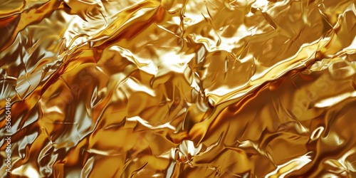 Abstract Golden Fabric Background