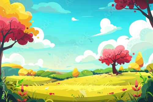 Fantastical landscape illustrations for dreamy interior design concepts