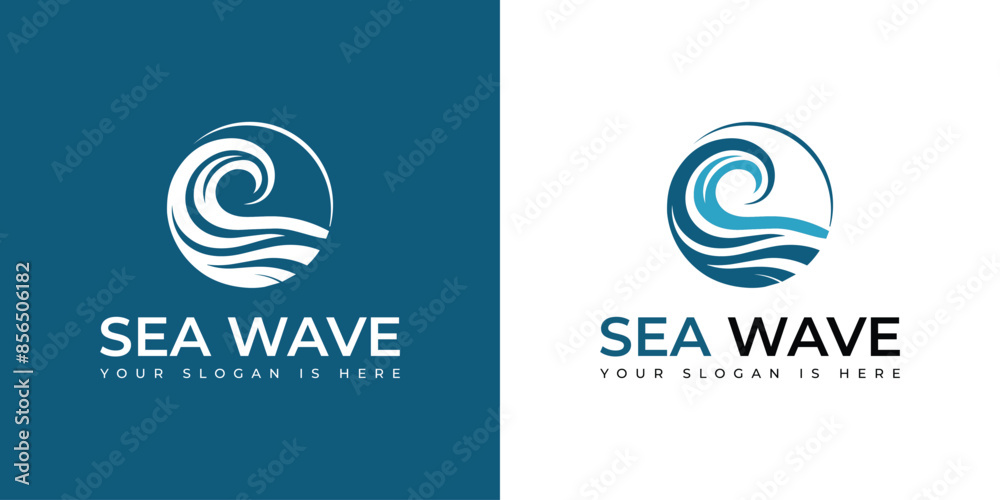 Sea Wave Logo Template Design Vector, Emblem, Design Concept, Creative Symbol, Icon Sea Wave Logo Template Design Vector, Emblem, Design Concept, Creative Symbol, Icon