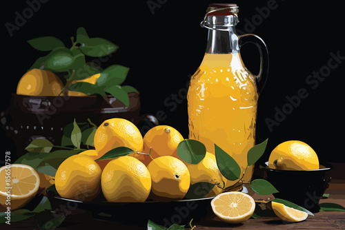 Fresh lemon juice image,very healthy and organic juice