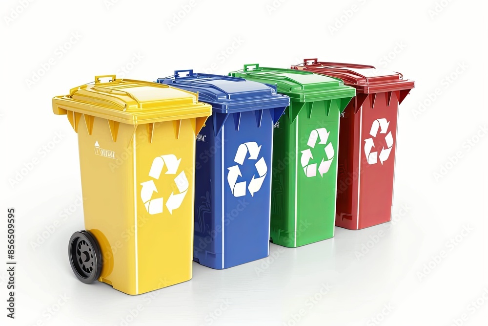 Conceptual Recycle Flat Illustration created with Generative AI Conceptual Recycle Flat Illustration created with Generative AI