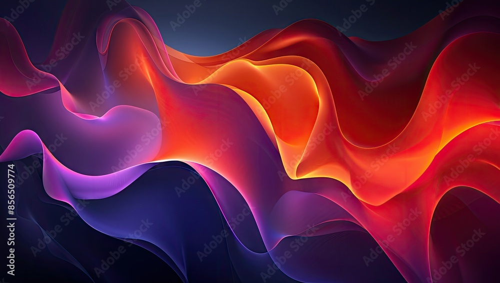 Obraz premium Abstract Wavy Background with Vibrant Hues