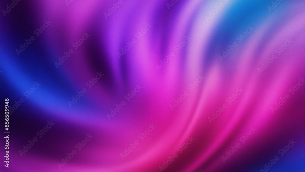 Fototapeta premium A mesmerizing blend of blurred color gradient in shades of purple, pink, and blue creates a striking and grainy abstract background