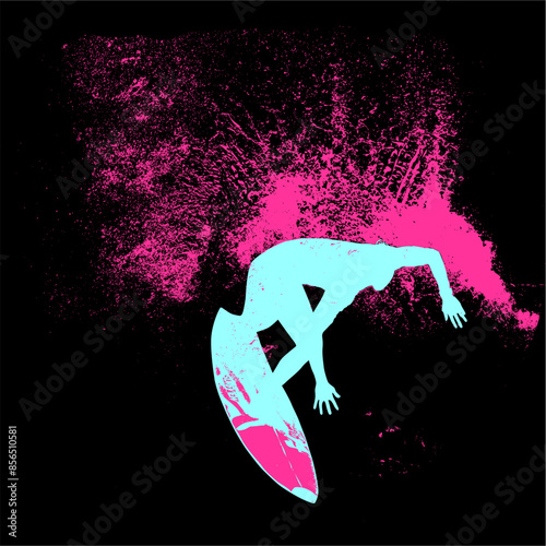 surfista, tabla de surf, vector, surf, ola, surfer, grafico, mar,  deporte