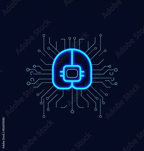 The AI ​​chip logo is as simple as a brain