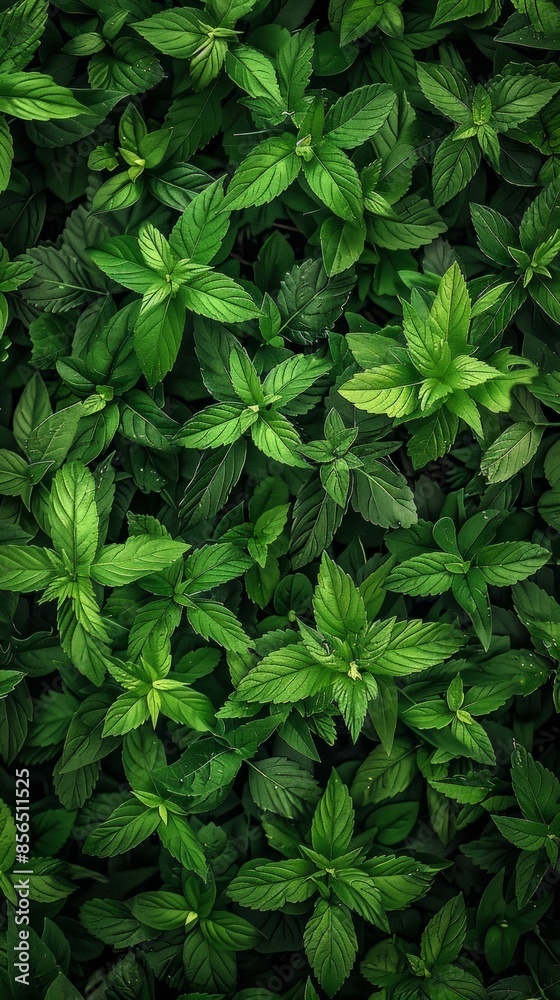Close-up of green plant with leaves. Botanical texture background. Close-up of green plant with leaves. Botanical texture background.