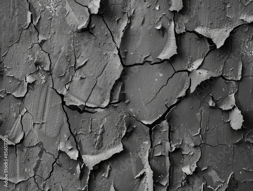 The image is of a wall with cracks and holes in it
