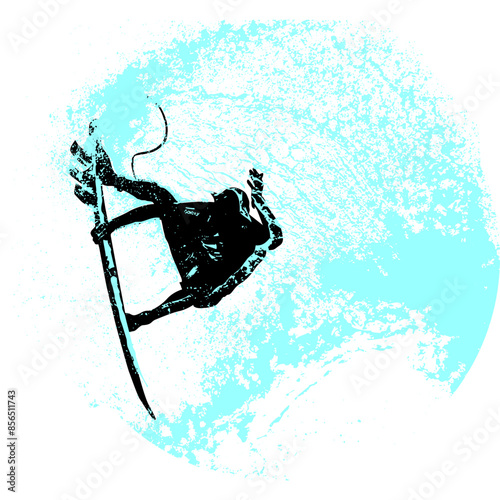 surfista, tabla de surf, vector, surf, ola, surfer, grafico, mar,  deporte