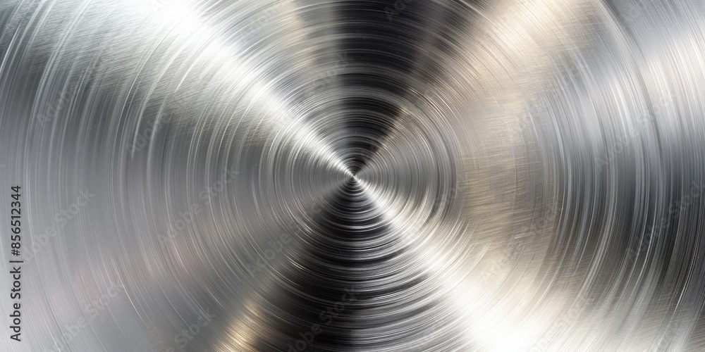 A silver object with a circular shape A silver object with a circular shape