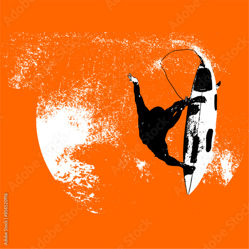 surfista, tabla de surf, vector, surf, ola, surfer, grafico, mar,  deporte