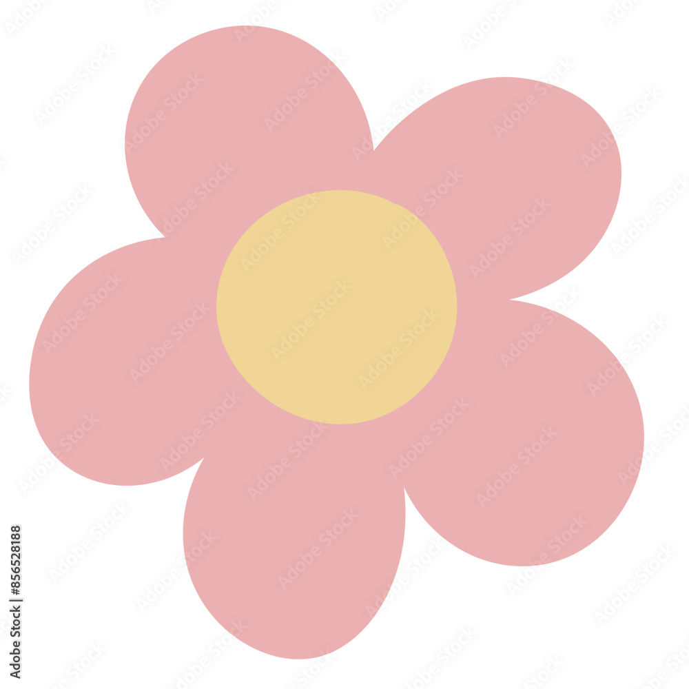 Hand drawn simple flower Hand drawn simple flower