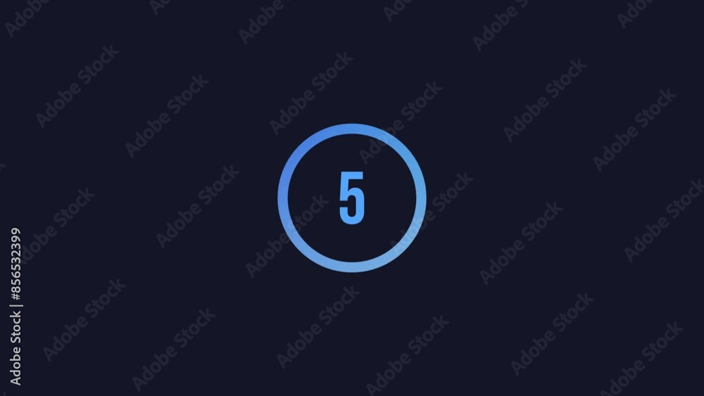 10 second countdown video clip on darkblue background . 4K Footage video. 10 second countdown video clip on darkblue background . 4K Footage video.