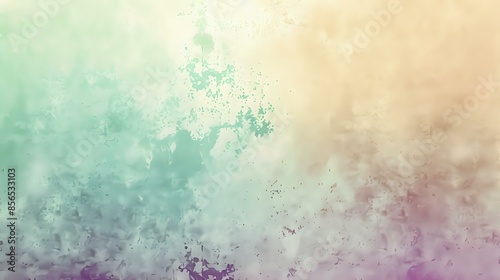 Soft lavender mint peach abstract grainy gradient with noise texture effect, summer poster design