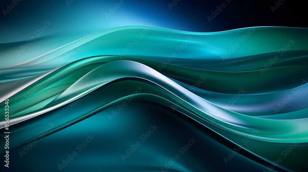 Abstract blue and green wavy background with copy space for technology, design, and nature themes Abstract blue and green wavy background with copy space for technology, design, and nature themes