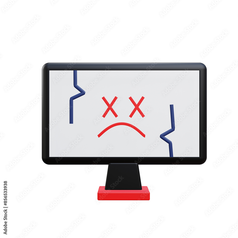 3 D illustration of computer repair icon 3 D illustration of computer repair icon