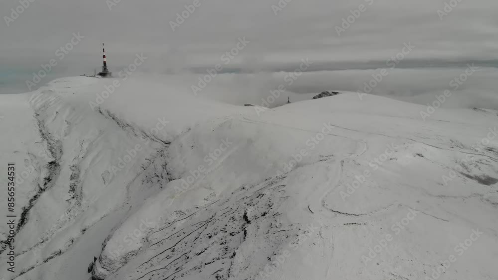 Aerial video of Costilla Peak in the Bucegi Mountains, Romania Aerial video of Costilla Peak in the Bucegi Mountains, Romania