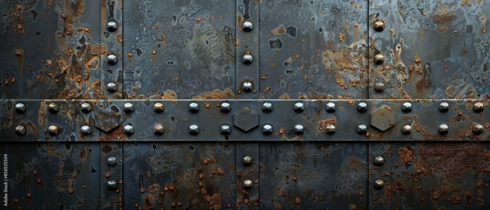 Fototapeta premium Old Metal Background. Large multiple image stich.