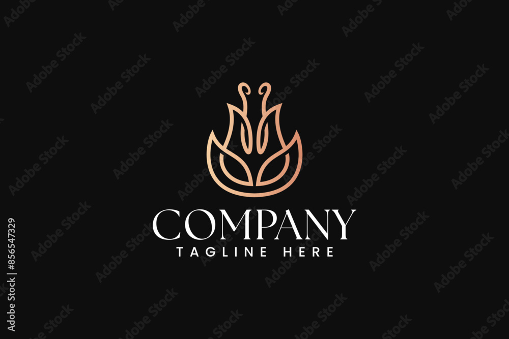 minimalist beauty tulip flower abstract logo design for fashion boutique florist business minimalist beauty tulip flower abstract logo design for fashion boutique florist business