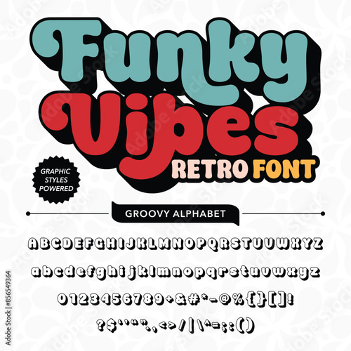Black and White Funky Vibes Retro Vintage Display bold Font alphabet.eps